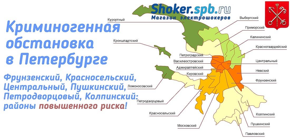 Криминогенная обстановка в Петербурге по районам